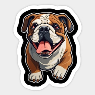 Cute Bulldog Dogs Funny English Bulldog Sticker